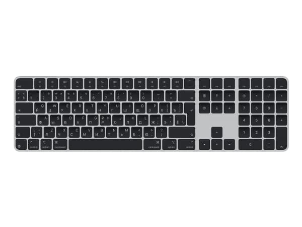 Apple Magic Keyboard with Touch ID and Numeric Keypad - Tangentbord - USB-C - trådlös - Bluetooth - QWERTY - ryska - svarta tangenter