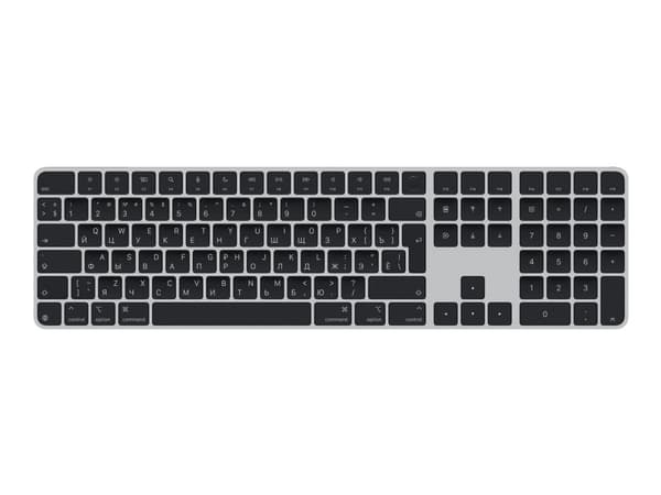 Apple Magic Keyboard with Touch ID and Numeric Keypad - Tangentbord - USB-C - trådlös - Bluetooth - QWERTY - ryska - svarta tangenter