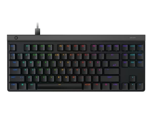 Logitech G G515 - Tangentbord - TKL - bakgrundsbelyst - USB - QWERTY - nordiskt (danska/finska/norska/svenska) - tangentbrytare: GL Tactile - svart