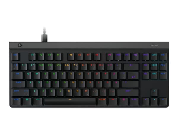 Logitech G G515 - Tangentbord - TKL - bakgrundsbelyst - USB - QWERTY - nordiskt (danska/finska/norska/svenska) - tangentbrytare: GL Tactile - svart