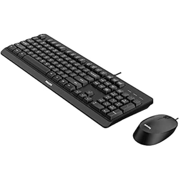 Trådlöst Tangentbord och Musset - PHILIPS - SPT6307BL - Ergonomisk Design - 1600 DPI - Tysta Klickar