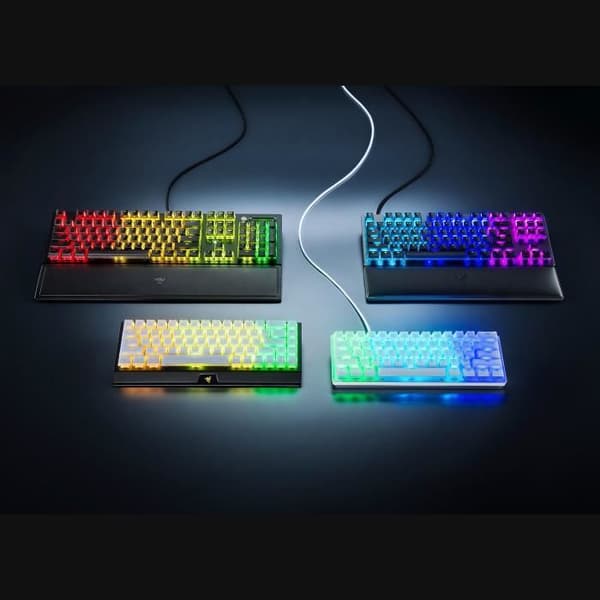 Keycap - Razer - Phantom - Genomskinlig - QWERTY - Chroma Bakgrundsbelyst
