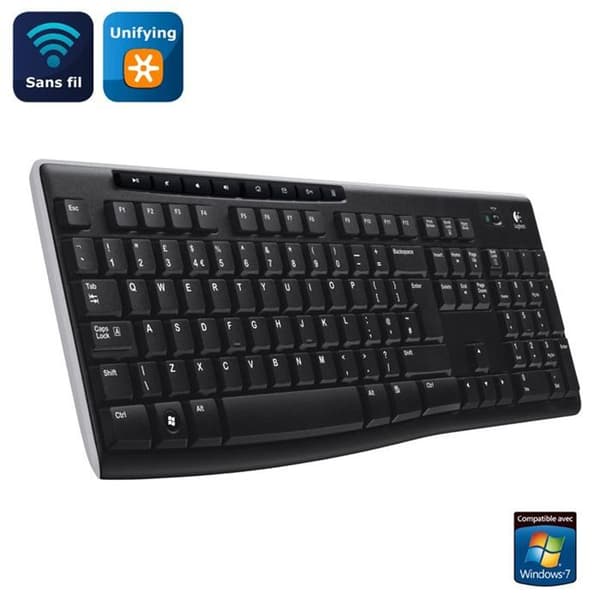 Logitech Wireless Keyboard K270 Svart