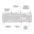 Miniatyrbild 5 av 6: Tangentbordsmusset - Trådlös - Logitech - MK295 - Tyst - AZERTY - Vit