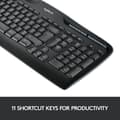 Miniatyrbild 3 av 6: Tangentbordsmusset - Trådlös - Logitech - MK330 - AZERTY - Svart