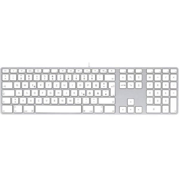 lmp USB kabelanslutet tangentbord med numeriskt tangentbord för Mac tyska - 17203