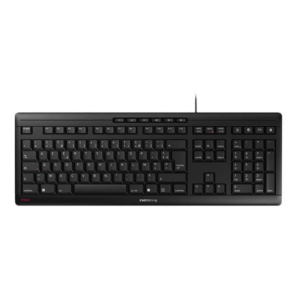CHERRY STREAM Tangentbord - USB - Franska - CHERRY SX Switch - Svart