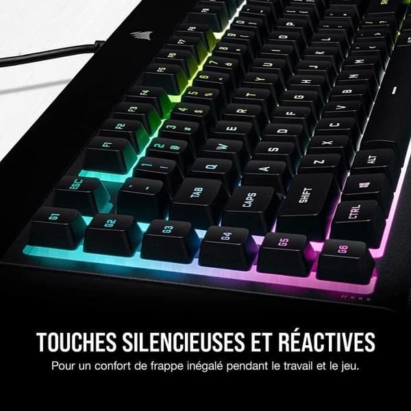 CORSAIR Spelkeyboard K55 PRO XT, RGB LED, Gummidomer (CH-9226715-FR)