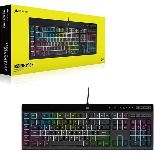CORSAIR Spelkeyboard K55 PRO XT, RGB LED, Gummidomer (CH-9226715-FR)