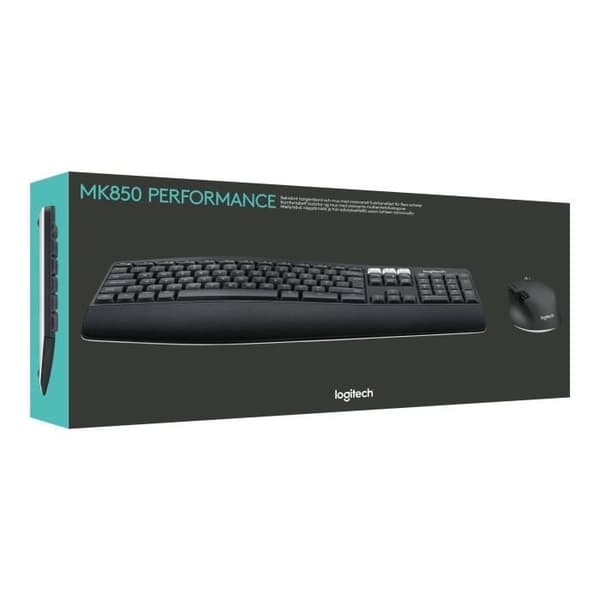 Tangentbord och mus - Logitech - MK850 Performance - Bluetooth, 2.4 GHz - Italienska - Ergonomisk