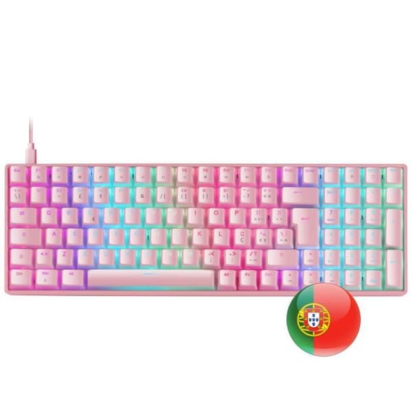 Kompakt mekaniskt tangentbord - Mars Gaming - MKULTRA - RGB 96% - Outemu SQ Red Switch - USB-C