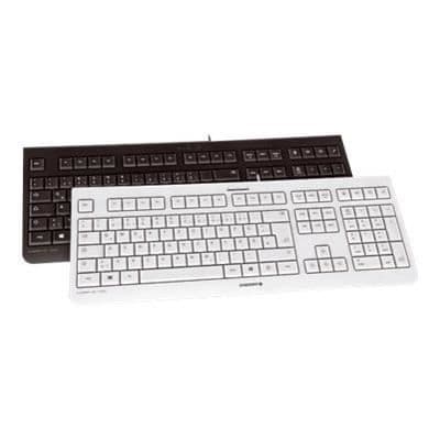 CHERRY KC 1000 tangentbord - AZERTY - Kabelanslutet - LPK - Plus & Play-anslutning - USB-port - Svart