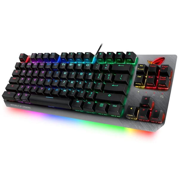 ASUS ROG Strix Scope TKL-speltangentbord - Mekaniskt - AZERTY - RGB-bakgrundsbelysning - 24 månaders garanti