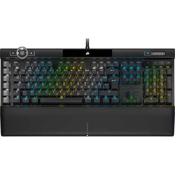Speltangentbord - Corsair - K100 RGB - OPX-teknik - Bakgrundsbelyst - Trådbunden Svart