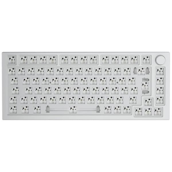 Glorious GMMK Pro ISO (Vit) - Kompakt TKL mekaniskt tangentbord att anpassa för spelare - utan strömbrytare eller tangenter - bakgrundsbelysning