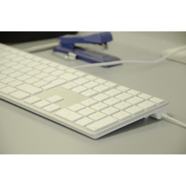 USB-tangentbord - LMP - KB-1243 - AZERTY - Aluminium - Numeriskt tangentbord