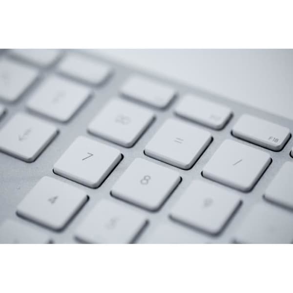USB-tangentbord - LMP - KB-1243 - AZERTY - Aluminium - Numeriskt tangentbord