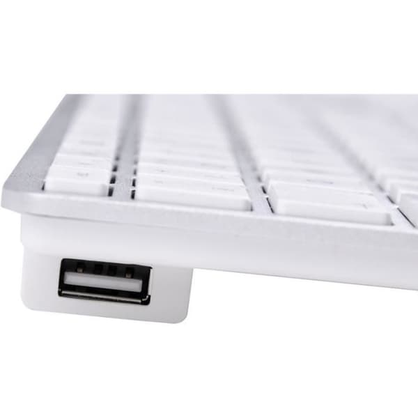 USB-tangentbord - LMP - KB-1243 - AZERTY - Aluminium - Numeriskt tangentbord