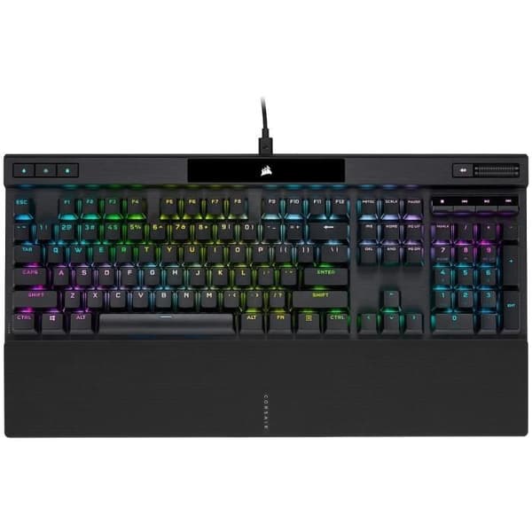 Optiskt-mekaniskt speltangentbord - AZERTY - CORSAIR - K70 PRO OPX - RGB LED-bakgrundsbelysning - Svart (CH-910941A-FR)