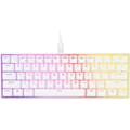 Miniatyrbild 1 av 6: Mekaniskt speltangentbord - CORSAIR - K65 RGB Mini 60% - Kompakt storlek - RGB - CHERRY MX Röd - Vit - (CH-9194110-FR)