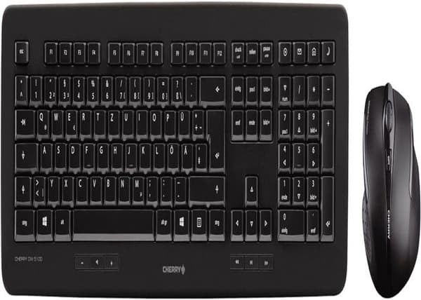 CHERRY DW 5100 Tangentbord och Mus Combo - Trådlös - 2,4 GHz - Frankrike