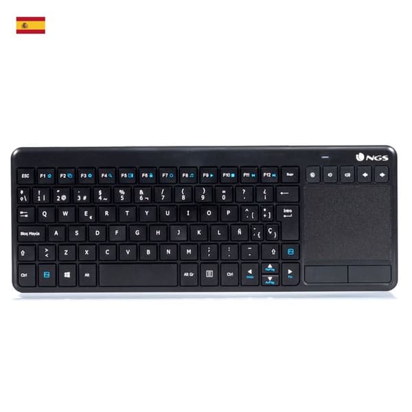 Multimediatangentbord - TV Warrior - AZERTY - 2,4 GHz trådlöst - Pekplatta - Ultratunn