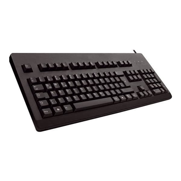 CHERRY G80-3000 PS2, DE standard PC-tangentbord - Cherry MX-tangenter - lasergravyr - svart