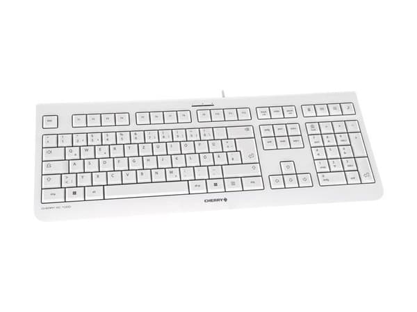 CHERRY KC 1000 Tangentbord - Kabelanslutet - AZERTY - LPK - Connection Plus & Play - USB-port - Vit
