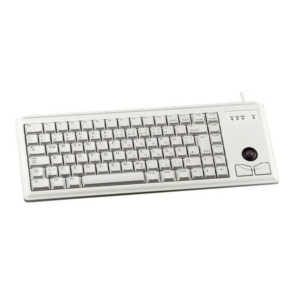 Kompakt tangentbord CHERRY G84-4400 - Grå - USB - Cherry ML-teknik - Inbyggd trackball