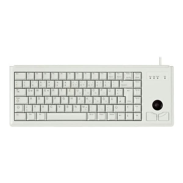 Kompakt tangentbord CHERRY G84-4400 - Grå - USB - Cherry ML-teknik - Inbyggd trackball