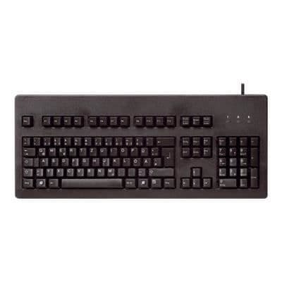 Clavier CHERRY G80-3000LSCDE-2 - USB+PS-2 - Svart - Teknologi Cherry MX - 2 års garanti Svart