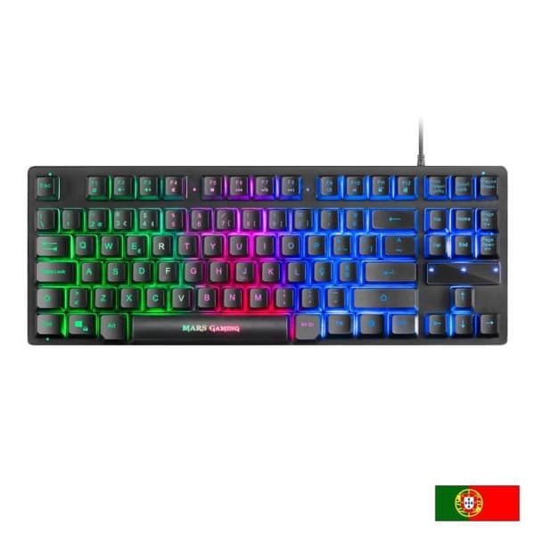 Mars Gaming MCPTKL, RGB Gamer Keyboard Mouse Pack - TKL, Layout PT
