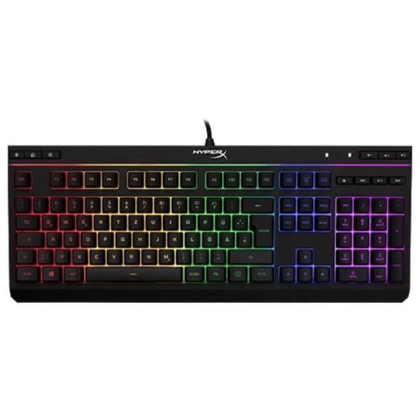 HyperX Alloy Core RGB-tangentbord - HYPERX - Tyska QWERTZ - Svart - 5 RGB-zoner - Membran