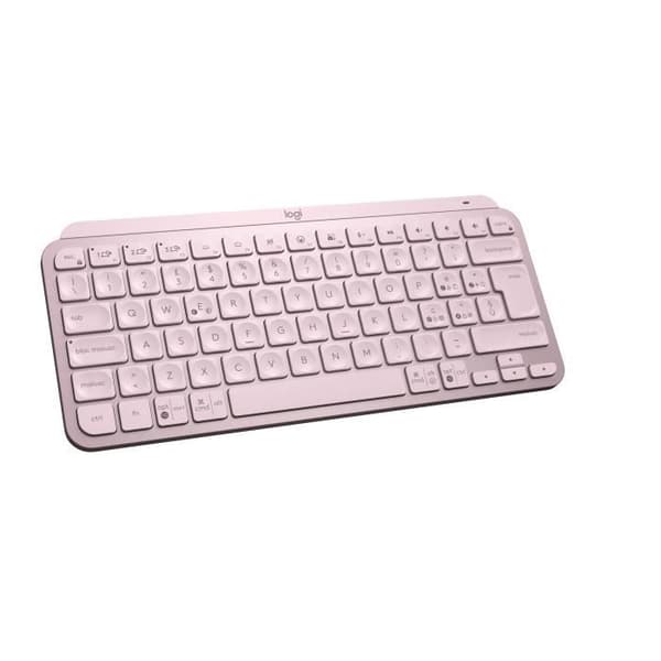 Logitech MX Keys Mini - Tangentbord - bakgrundsbelyst - Bluetooth - QWERTY - Italiensk - rosa