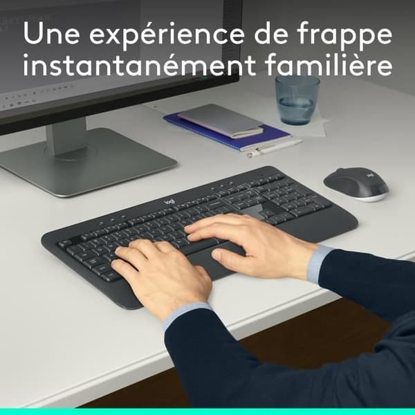 Tangentbordsmusset - Trådlös - Logitech - MK540 - AZERTY
