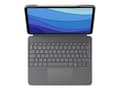 Miniatyrbild 3 av 3: Tangentbordsfodral - LOGITECH - Combo Touch - Bakgrundsbelyst - Trackpad - QWERTY - Oxfordgrå