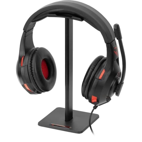 Subsonic Raiden - Paket med 5-i-1 speltillbehör för PC: QWERTY-tangentbord - Mus - Matta - Hörlurar och ställ för hörlurar