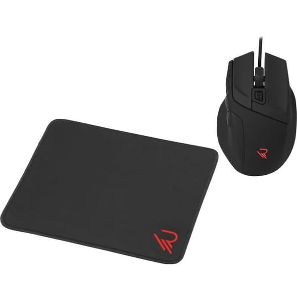 Subsonic Raiden - Paket med 5-i-1 speltillbehör för PC: QWERTY-tangentbord - Mus - Matta - Hörlurar och ställ för hörlurar