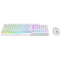 Miniatyrbild 3 av 5: Tangentbord + mus - AZERTY - MSI - Vigor GK30 Combo White FR - Bakgrundsbelyst - Vit