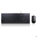 Miniatyrbild 1 av 4: LENOVO Standard tangentbord och mus set med USB QWERTY kabel svart