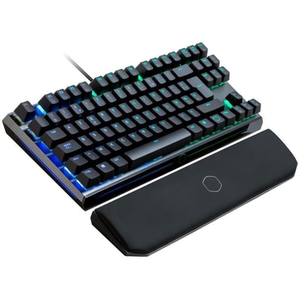 COOLER MASTER Mekaniskt speltangentbord MK730 RGB TKL - Cherry MX Röd - AZERTY (PC/konsoler) Avtagbart handledsstöd - Chassi A Metallisk
