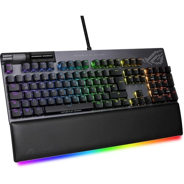 ASUS ROG STRIX FLARE II ANIMATE USB QWERTZ TANGENTBORD TYSK SVART (90MP