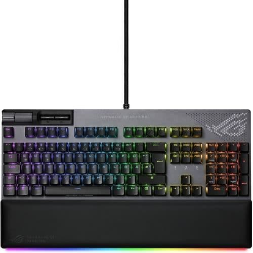 ASUS ROG STRIX FLARE II ANIMATE USB QWERTZ TANGENTBORD TYSK SVART (90MP
