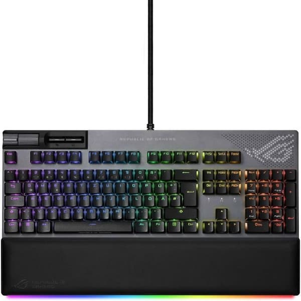 ASUS ROG STRIX FLARE II ANIMATE USB QWERTZ TANGENTBORD TYSK SVART (90MP