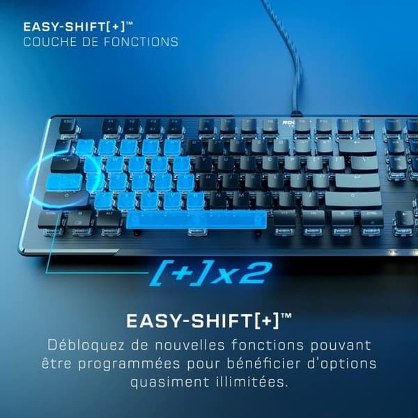 Speltangentbord - Mekaniskt - ROCCAT - Vulcan II (Linjär) - Svart - AZERTY
