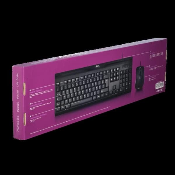 ADVANCE Starter Wired Combo Wired Tangentbord / Musset / CLS-197U - USB - AZERTY - Svart