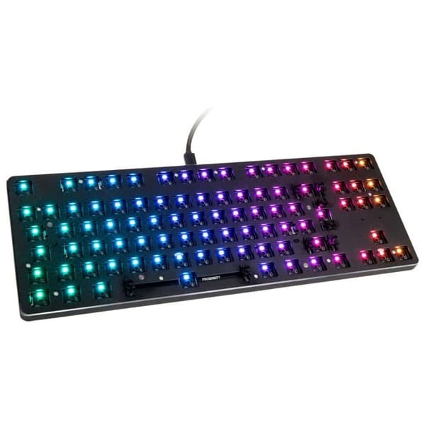 TKL mekaniskt tangentbord - Glorious PC Gaming Race - GMMK TKL (ISO) - Anpassningsbar - RGB-bakgrundsbelyst - Kabelansluten Svart