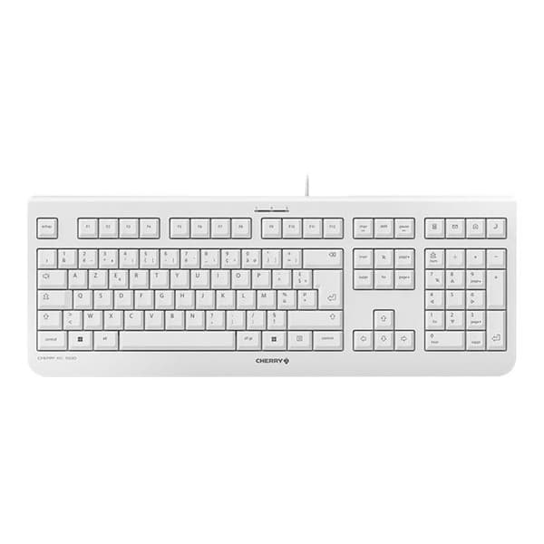 CHERRY STREAM tangentbord - USB - Franska - CHERRY SX switch - Gråvit