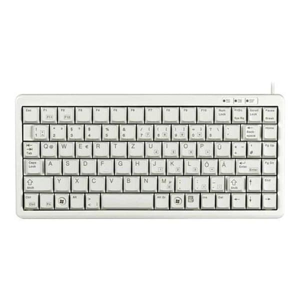 Clavier CHERRY Compact-Keyboard G84-4100 - PS/2, USB - Ljusgrå