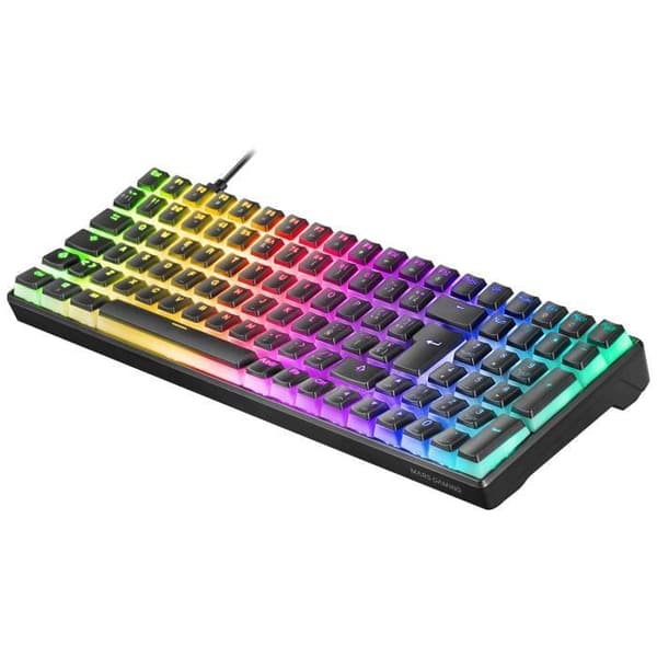 Kompakt mekaniskt tangentbord - Mars Gaming - MKULTRA - RGB 96% - Outemu SQ Röda switchar - Spanska + US